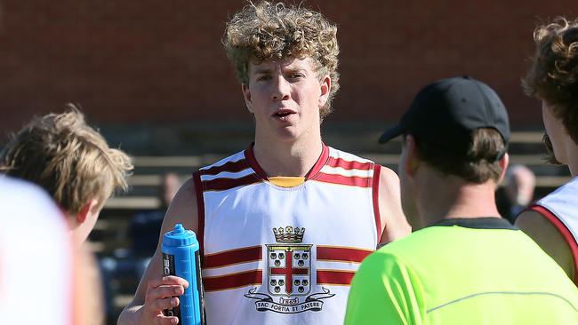 Prince Alfred College's Patrick Weckert has been the standout key forward of 2022. Picture: Peter Argent