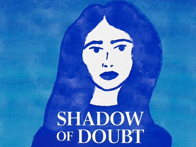 Shadow of Doubt podcast. Illustration and design by Emilia Tortorella.