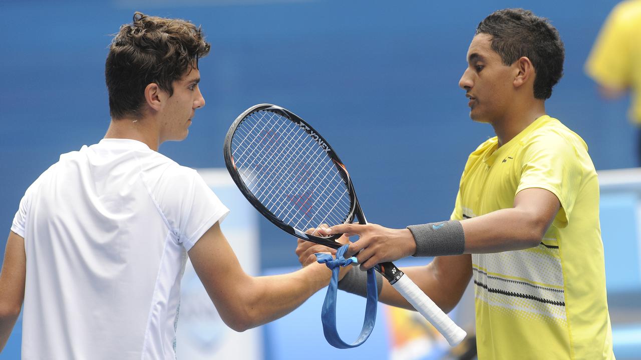 Nick Kyrgios and Thanasi Kokkinakis faced off in the 2013 boys final.