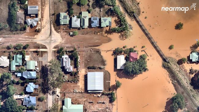 After the floods in Lismore. Picture: NearMap