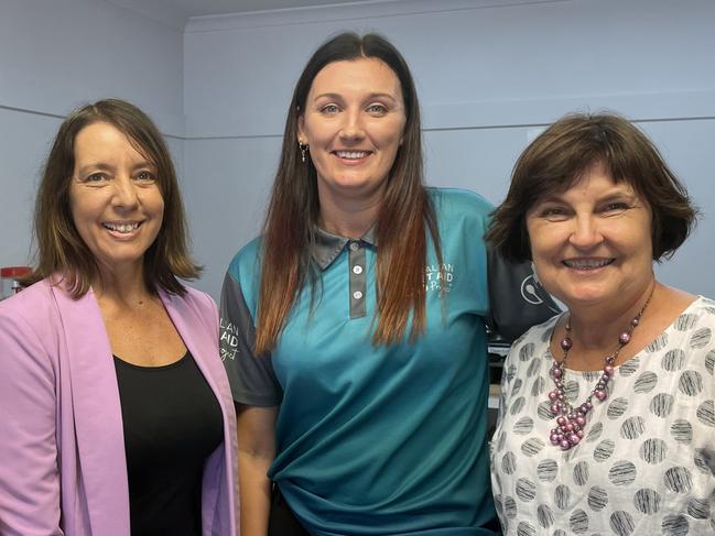 Belinda Hassan, Alison Jones and Julieanne Gilbert have all supported the Australian Street Aid project over the course of their political careers. Photo: Fergus Gregg