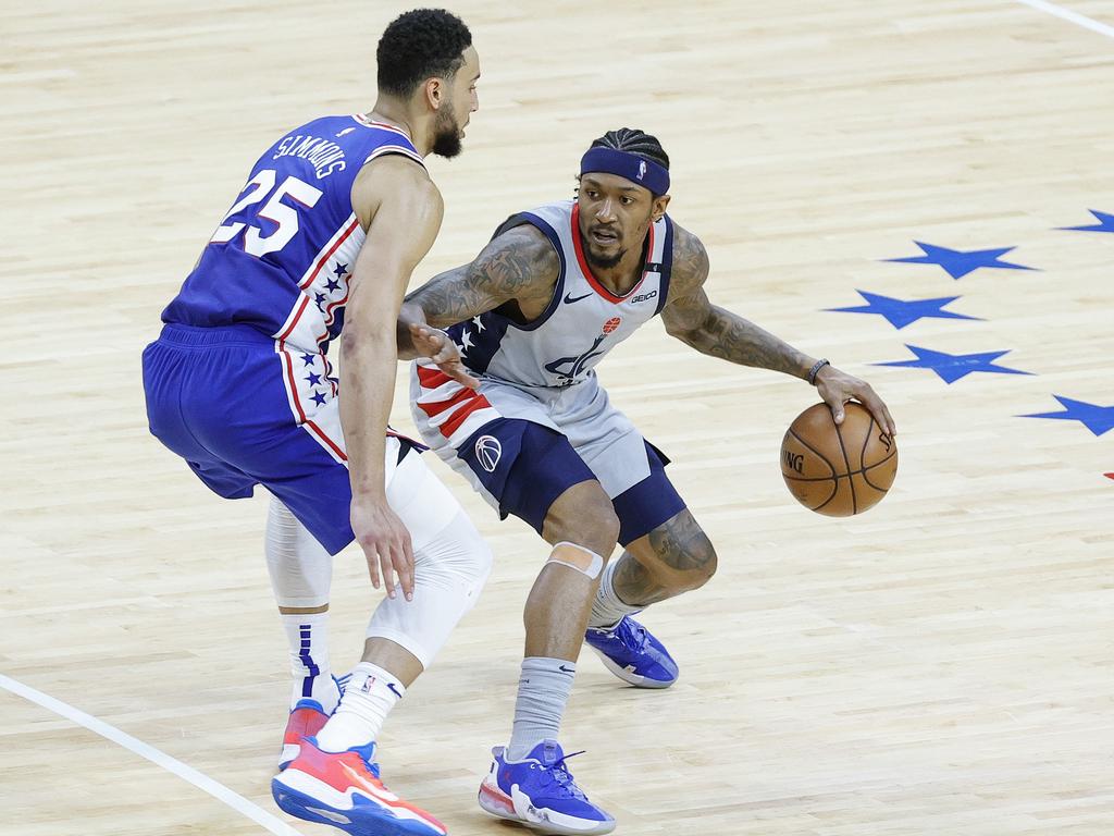 Ben Simmons has hit back at critics with an impressive triple-double. Picture: Tim Nwachukwu/Getty Images.