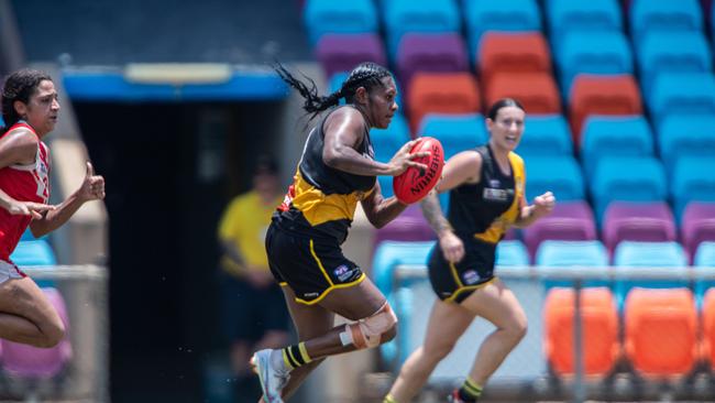 Ashanti Bush in the Nightcliff vs Waratah 2023-24 NTFL women's knockout semifinal. Picture: Pema Tamang Pakhrin