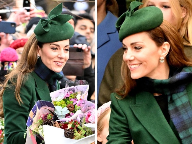 Kate attends Christmas service with family.