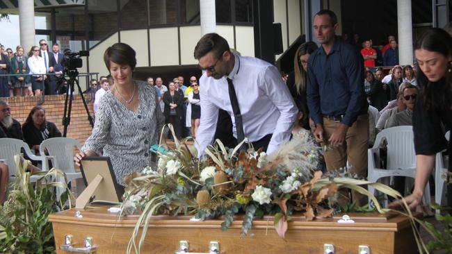 BELOVED MAN: More than 500 people attended a service for beloved son, brother, partner and father Cameron Rodney Hyde who passed away from cancer aged 31. Photo: Alison Paterson