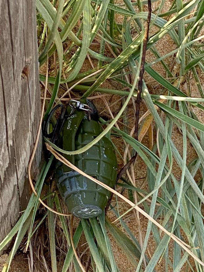 The object resembled a hand grenade. Picture: Terrigal Fire Station