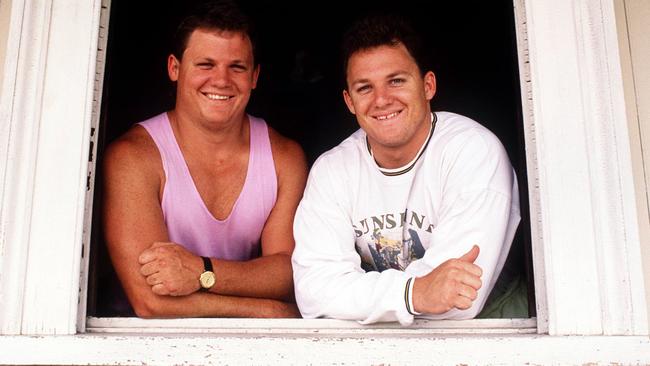 Kevin and Kerrod Walters together in 1991.