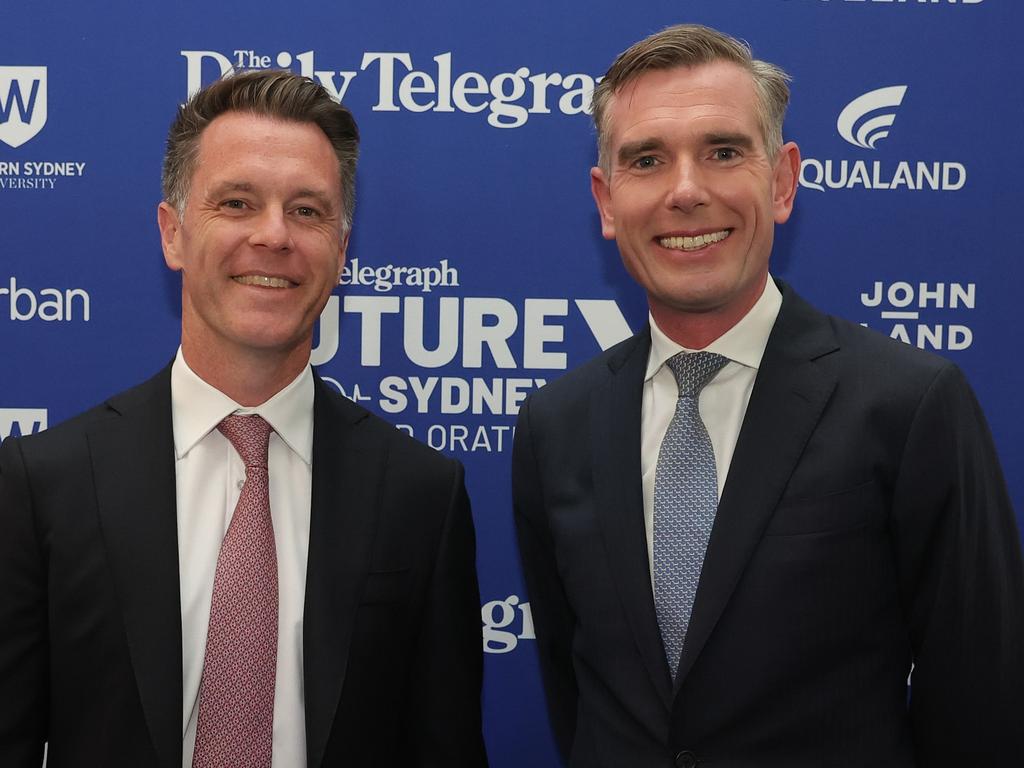 Opposition Leader Chris Minns and NSW Premier Dominic Perrottet will face off in a debate at The Daily Telegraph’s Future Western Sydney summit. Picture: Lucas Dawson