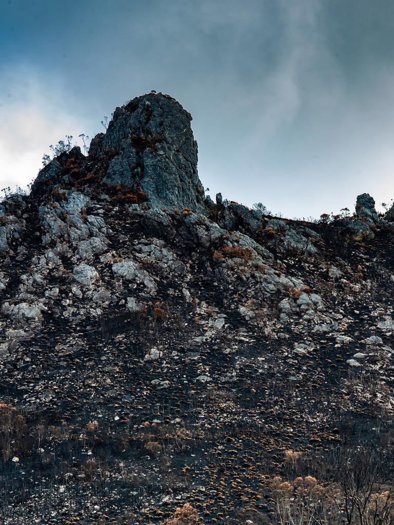 The Needles. Images taken after the recent bushfires in southern Tasmania. Picture: GEOFF MURRAY ***SUPPLIED WITH PERMISSION FROM PHOTOGRAPHER FOR ONE TIME USE PRINT AND ONLINE***