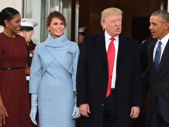 Melania slams Obama's White House act. Picture: Jim Watson/Getty Images