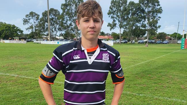 Malakai Lasserre plays for the Maryborough Brothers Junior Rugby League Club.