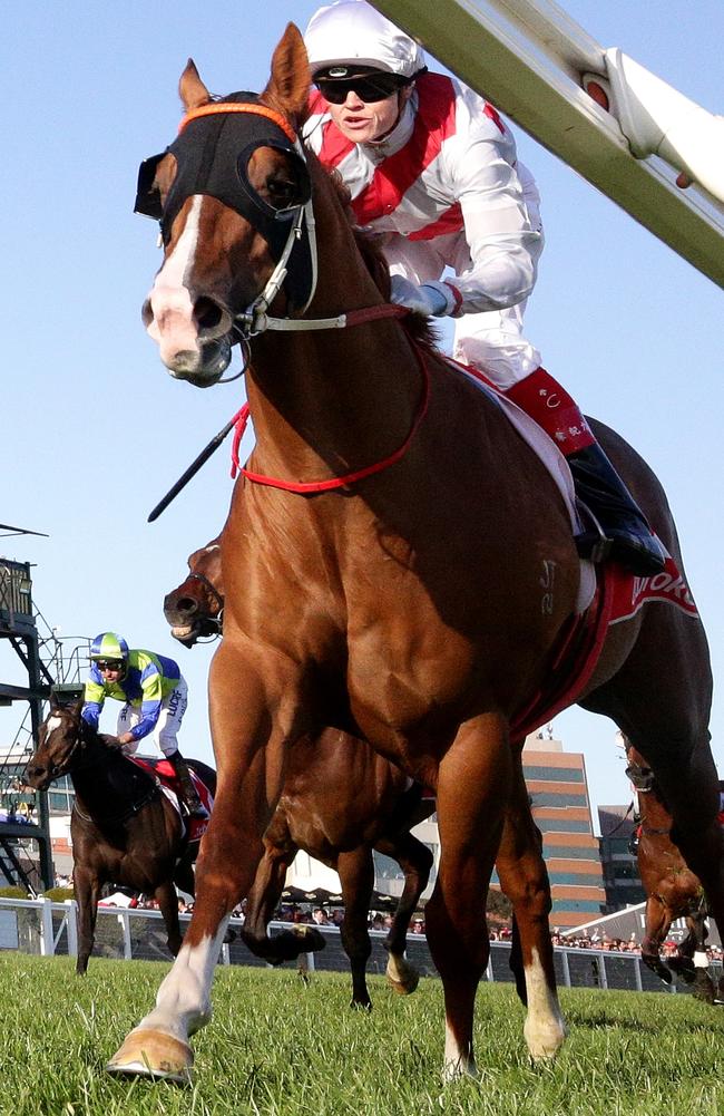 Star Turn crushes his older rivals in the Schillaci Stakes. Picture: Mark Dadswell