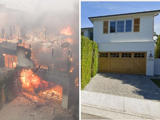 Actors Adam Brody and Leighton Meester’s US$6.5m home was destroyed.