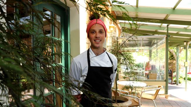 Topiary Cafe chef Kane Pollard. Picture: Simon Cross