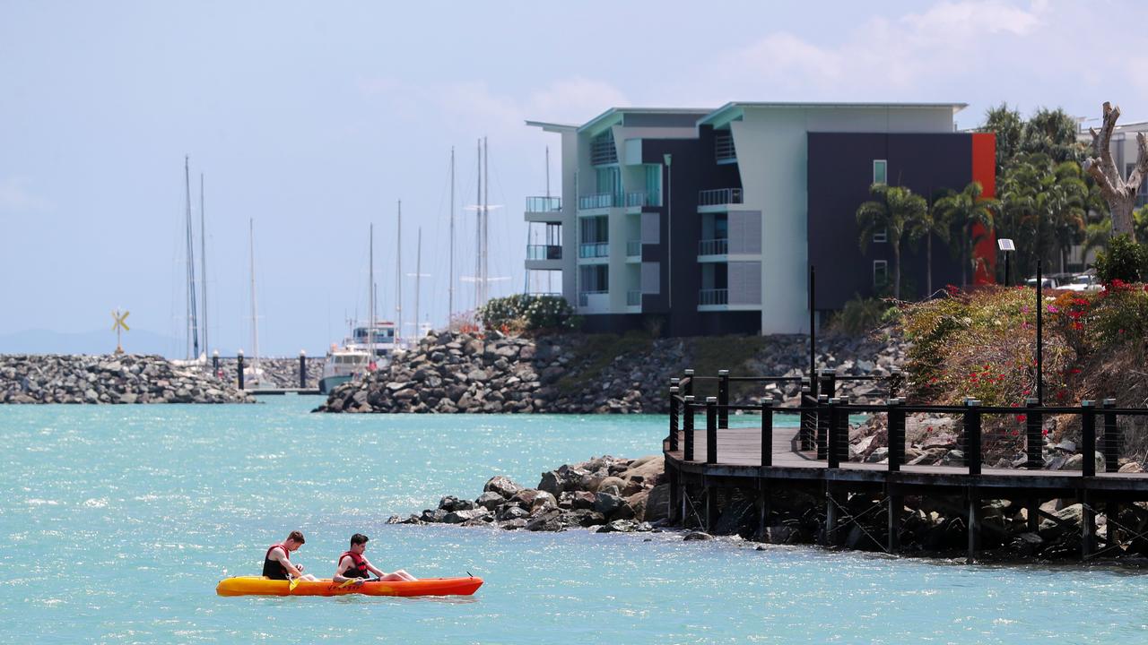 Cid Harbour, Airlie Beach where three people were attacked by a shark, one fatally. Picture: NIGEL HALLETT