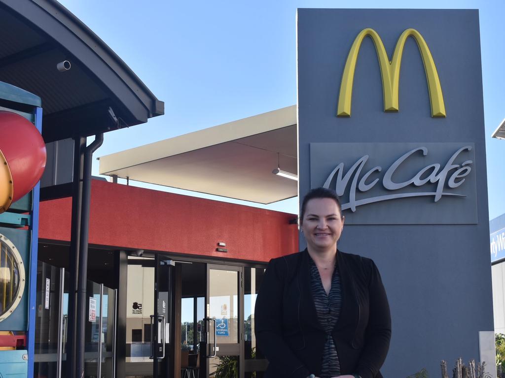 Niki Ramsay at the North Mackay McDonald's. Mrs Ramsay will open the Andergrove McDonald's in December 2021. August 9, 2021. Picture: Matthew Forrest