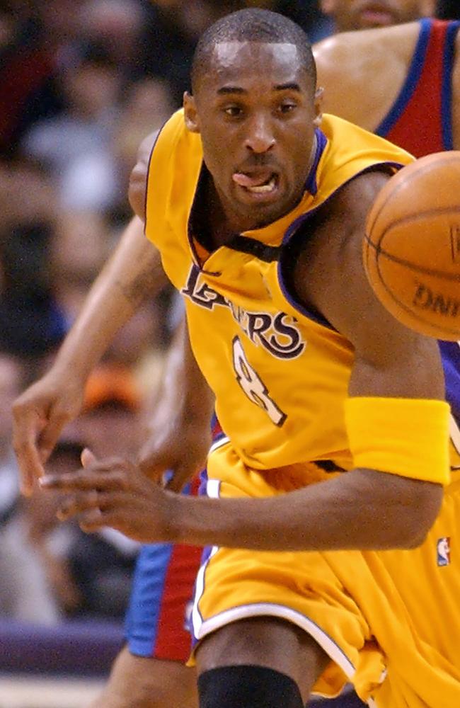 Former Los Angeles Lakers' Kobe Bryant in the first quarter against the Los Angeles Clippers in Los Angeles. Picture: AFP