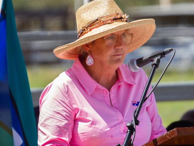 North Burnett councillor Susan Payne announced the Sportsperson of the Year.