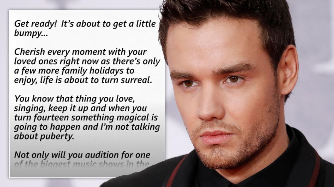 Liam Payne reads out heartbreaking letter he wrote 10-year-old self