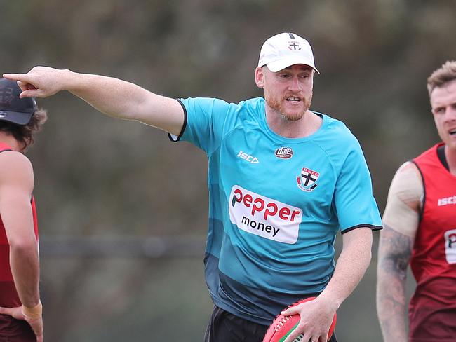 St Kilda Training at Deakin University in Geelong. 05/12/2019..  assistant coach Jarryd Roughead during training today    . Pic: Michael Klein