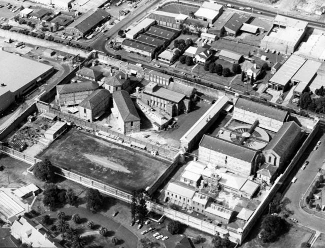 An aerial of Parramatta Gaol back in 1980.