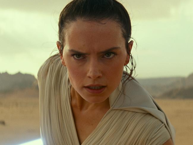 Daisy Ridley returns as Rey in the movie Star Wars: The Rise of Skywalker. Supplied by Disney.