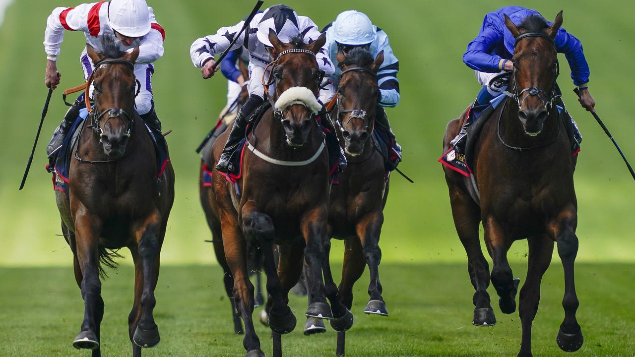 Deauville Legend wins The Bahrain Trophy Stakes. Photo by Alan Crowhurst/Getty Images.