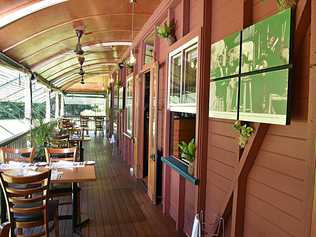 LUSH SURROUNDS: Dine amongst the trees at Harry's on Buderim, Chef Stuart Bell. Lisa Bell enjoys the atmosphere. Picture: Warren Lynam