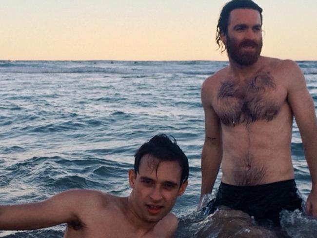 Electronic wunderkinds Flume and Nick Murphy. Picture: Instagram.