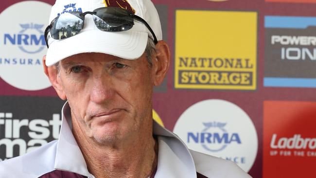 Wayne Bennett at Broncos Training. Pic Annette Dew