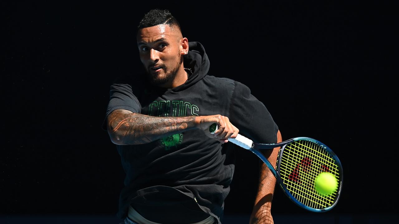 Nick Kyrgios is set to play his first round tonight but how many he has left remains to be seen. Photo by Quinn Rooney/Getty Images