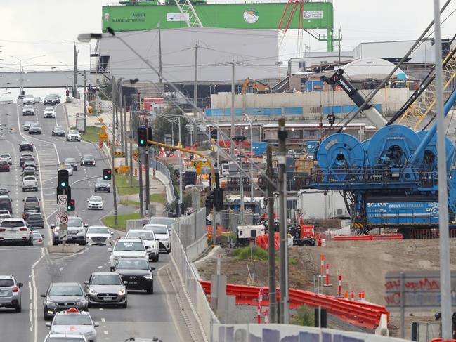 Ongoing works on the North East Link in the eastern suburbs of Melbourne. Works alongside Greensborough Rd in Macleod. Sunday, June 2. 2024. Picture: David Crosling