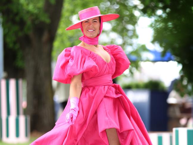 2022 Melbourne Cup. Myer Fashion on the Field. Amanda Smith.                      Picture: David Caird