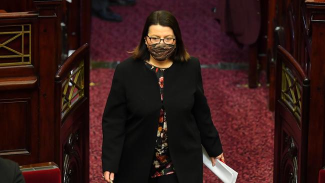 Jenny Mikakos has resigned from parliament. Picture: AAP