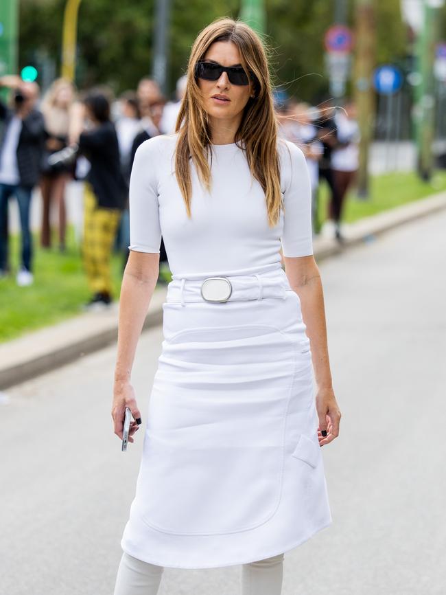 Pencil skirts are a ladylike option. Picture: Getty Images