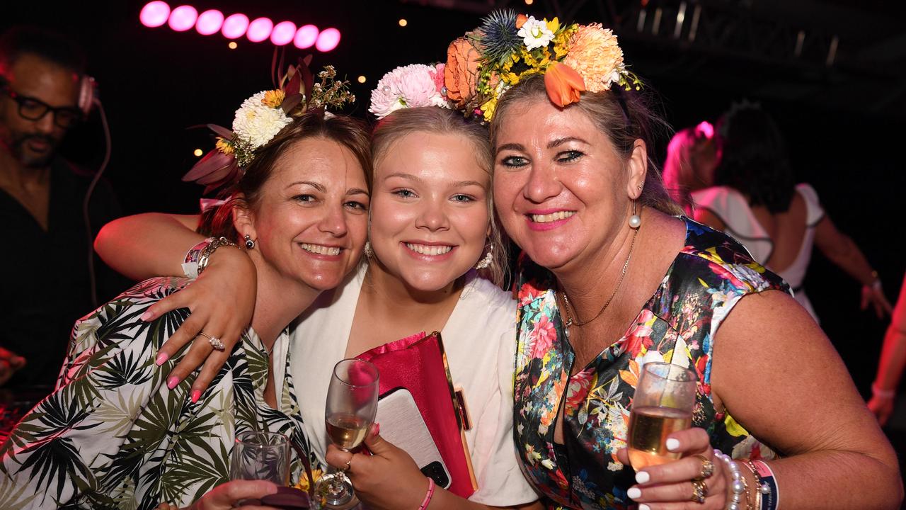 Punters tear up the dance floor at Darwin Ladies Day. Picture: (A)manda Parkinson