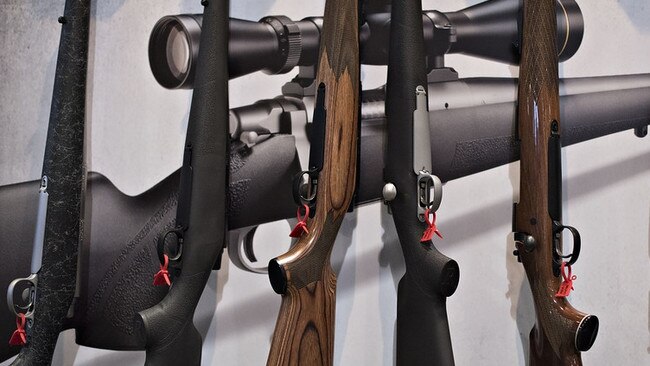 Remington rifles at NRA's annual mtg in 2015  source WSJ.jpg