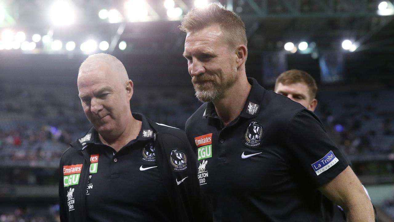 Collingwood football boss Graham Wright is helping make the call on coach Nathan Buckley’s future. Picture: Michael Klein
