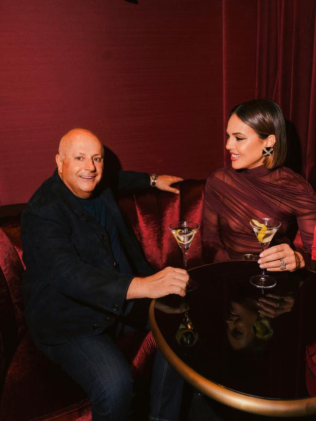 Melbourne restaurateur Chris Lucas and wife Sarah collaborated to bring French hospitality haven Maison Batard to life. Chris Lucas wears Prada. Sarah Lucas wears Saint Laurent and Tiffany &amp; Co. jewellery. Picture: Jack Henry