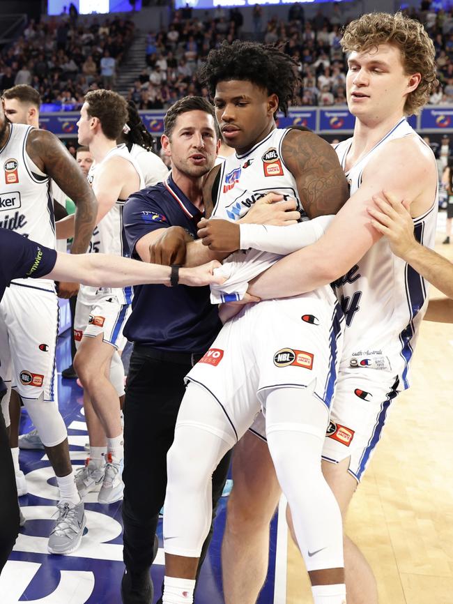 Kendric Davis was rubbed out for two games by the NBL tribunal. Picture: Getty Images