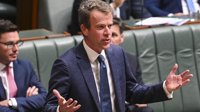 Dan Tehan during Question Time at Parliament House in Canberra. Picture: NCA NewsWire / Martin Ollman