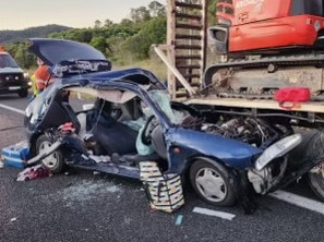A man has been flown to a Sunshine Coast hospital following a horror crash on the Bruce Hwy at Federal on May 20.