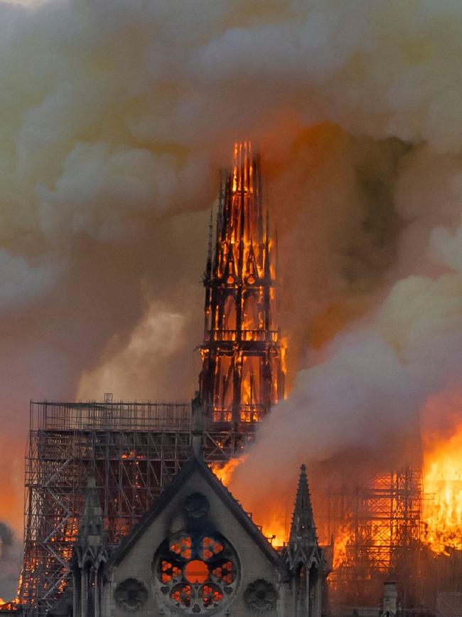 The world knew about The Notre Dame fire after three minutes. Picture: Fabien Barrau/AFP