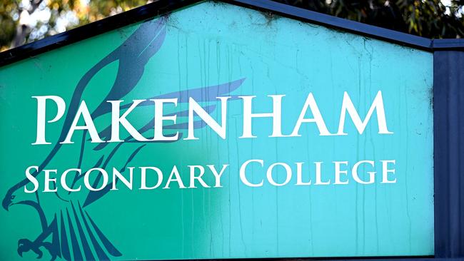 Pakenham Secondary College was among a number of venues allegedly targeted by a group of teen burglars. Picture: Tim Carrafa