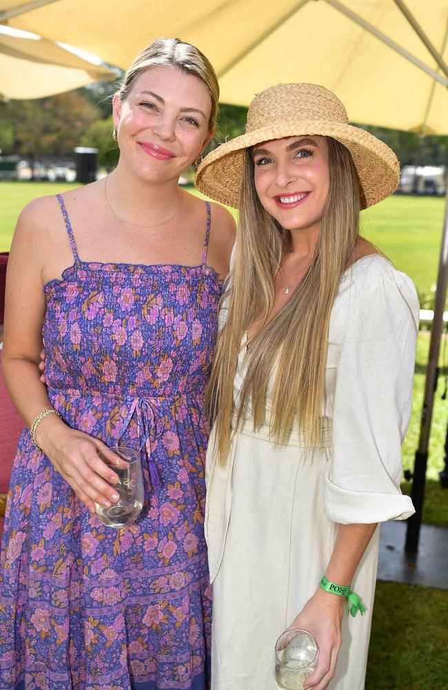 Shayla Moore and Kimberlea Krause at the Polo &amp; Provedores, Noosa. Picture Patrick Woods.