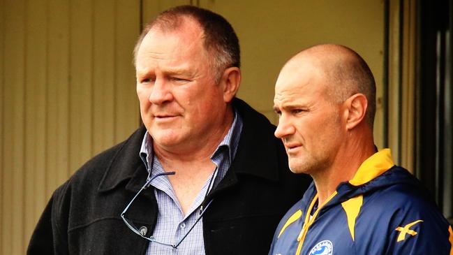 Ian Schubert (left) alongside Brad Arthur.