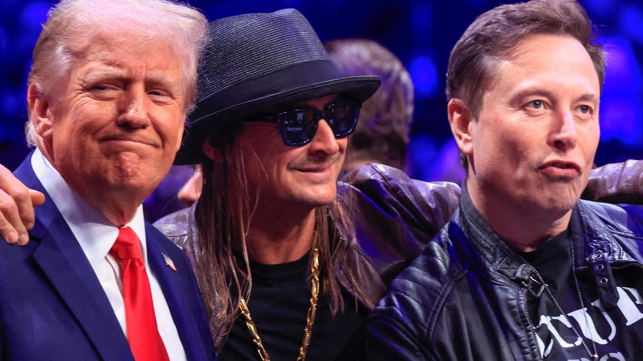 You can ignore Kid Rock, here. He played no role in torpedoing funding for the federal government. Nor, really, did the President-elect. It’s the guy doing a duck face in his faux-Top Gun leather jacket who ran the show. Picture: Kena Betancur/AFP