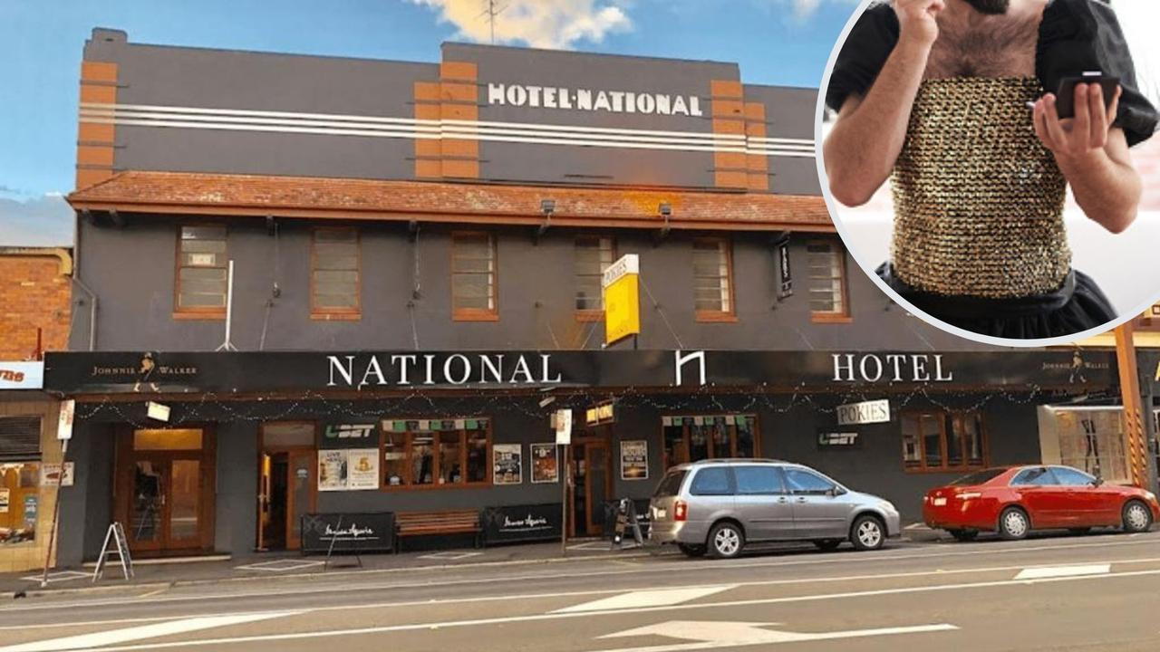 Frank William McGrath pleaded guilty bizarre and concerning crimes, including a public attack outside a Toowoomba pub where threatened to kill a man for sleeping with his former partner while wearing a dress. Picture: File and iStock/Getty