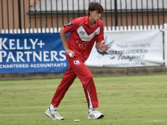 St George paceman Oska Astuy was unplayable in the early overs. Picture: Sean Teuma