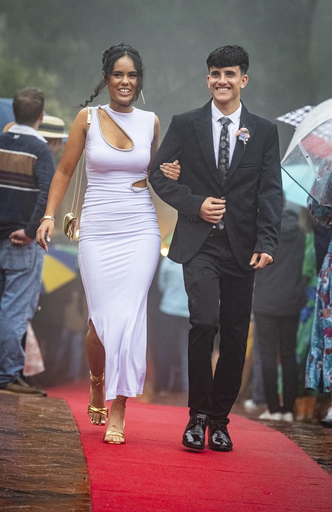 Sophie Khan and partner Ilyas Alazeez at Fairholme College formal, Wednesday, March 27, 2024. Picture: Kevin Farmer